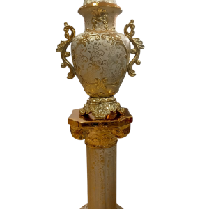 Anfora + Pedestal dorado