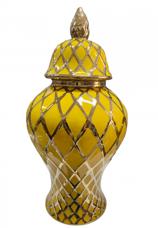 Potiche grande amarillo