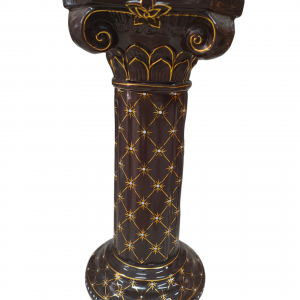 Pedestal cerámica marrón