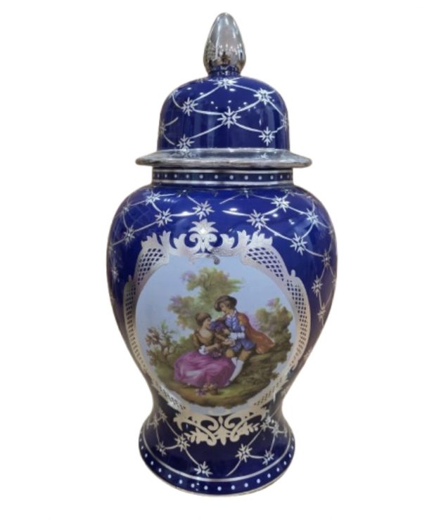Potiche Azul Vintage